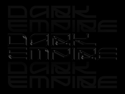 Dark Empire Typeface customtype cyberpunk design fontself goth type typeface design typography