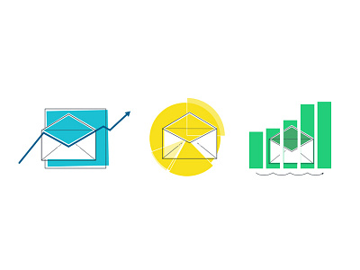 Email Performance Icons data email icons marketing metrics performance report