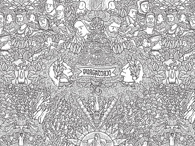 THE MIDDLE KINGDOM details dettagli digitalpainting doodle doodleart grafica graphic illustration illustrazione purgatorio wacom web