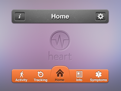 Elements design interface ios iphone navigation toolbar