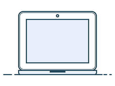 Simple Laptop Illustration