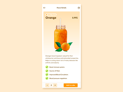 Orange Juice Details ecommerce fruit minimal shop