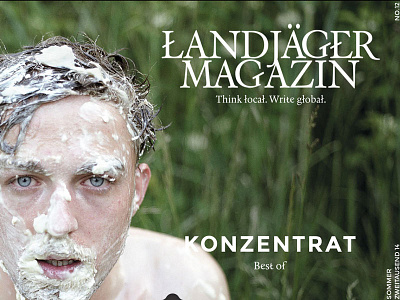 Landjaeger editorial design online mag