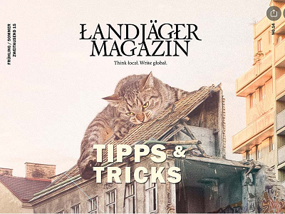 Cover Landjaeger art magazin photographen text video
