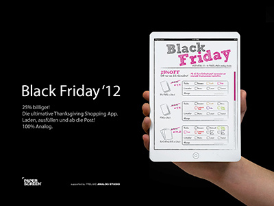 Black Friday'12 analog App