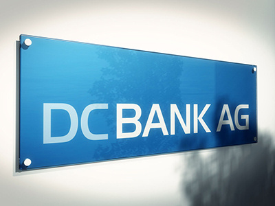 DC Bank AG - Business Plate corporate design creative direction