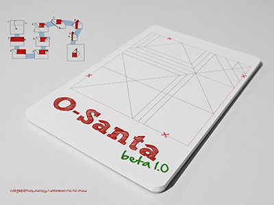 O-Santa analog App creative direction illustration photography