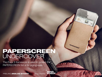 Paperscreen Under Cover