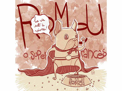 Romeu - The Super French Bulldog illustration