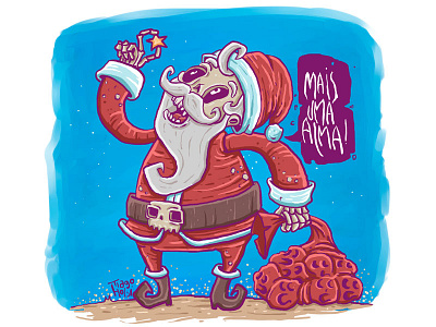Santa, the soul eater illustration