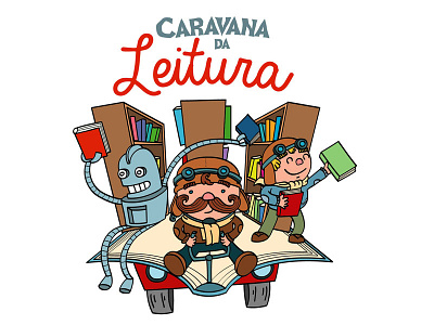 Reading Caravan illustration