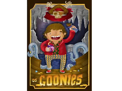 Goonies - Chunk illustration