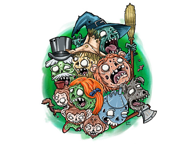The zombies of Oz illustration