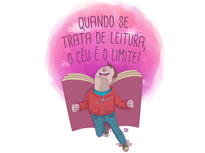 when it comes to reading , the sky is the limit. illustration