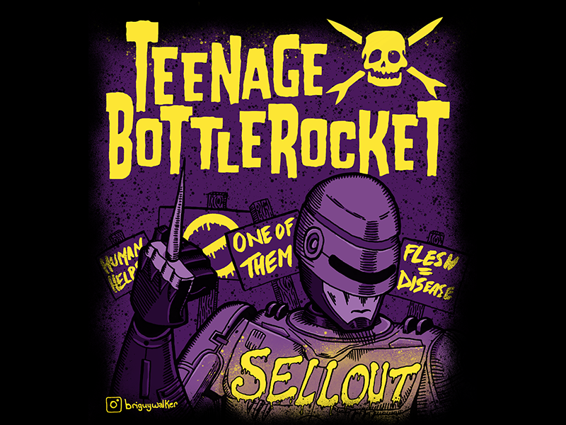 teenage bottlerocket t shirt