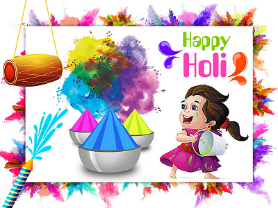 Happy Holi art work design designing happy holi illuatration vector vector art