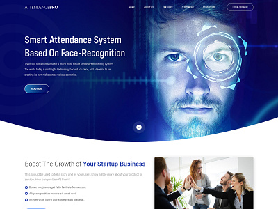 Attendancebro art design art work branding design designing illustration landing page typography ui ux vector web