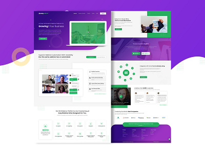 Easywebinars art design art work blue and green branding cool design design designing dribbble best shot illustration landing page ui ux vector web