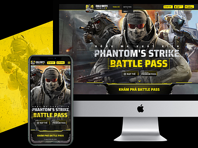 Langding Page " Call Of Duty : Battle Pass "