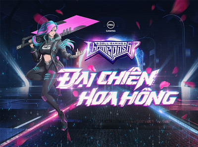 Key Visual " Championship - Cuoc Chien Hoa Hong " championship gaminglogo logo typography