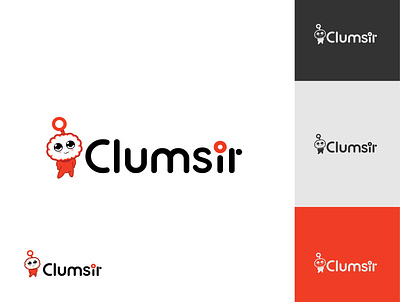 Logo Clumsir branding design flat icon illustration minimal web