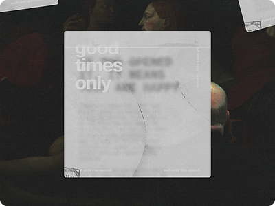 Good times card design graphic design textures typography