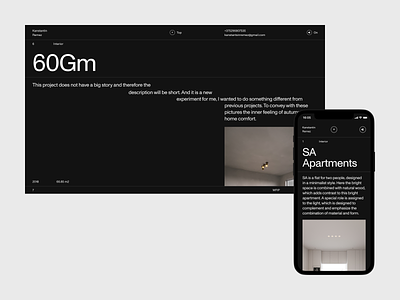 Remez – project page architect website architecture design grid layout typography ui ux web design website website design