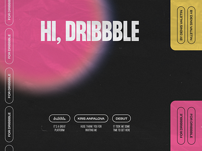 Hi, Dribbble. Thank you, Kris! brutal brutalism debut debutshot design grain grain texture invite design poster art poster design raw typedesign typography