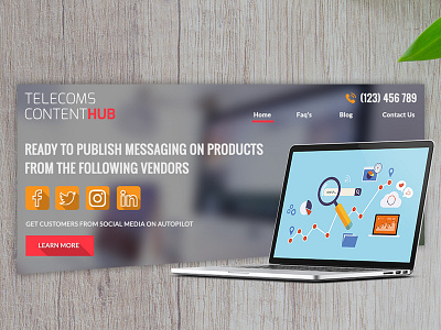 Telecoms Content Hub Mockup design ecommerce hero banner hero image icon illustration landing page mockup telecom telecommunication ui userinterface userinterfacedesign ux webdesign webdevelopment website website banner website concept