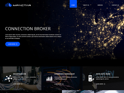 IMPACTAR - Connection Broker broker connection data center design desktop hero image internet mobile mockup server ui uidesign userinterface userinterfacedesign ux webdesign webdevelopment website