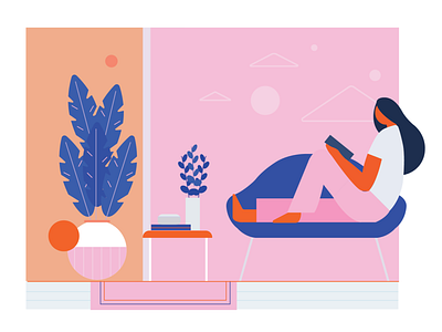Featured Image Blog Header Illustration aesthetic branding character character design city creativity design illustration person studying vector woman work from home working
