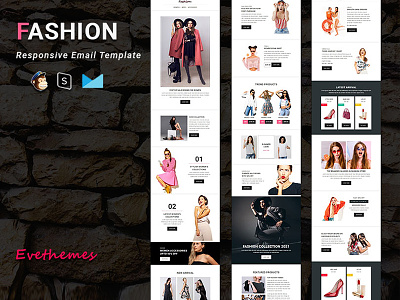 FASHION - Responsive Email Newsletter campaign christmas freelance html lead mailchimp marketing newsletter responsive sale shop xmas