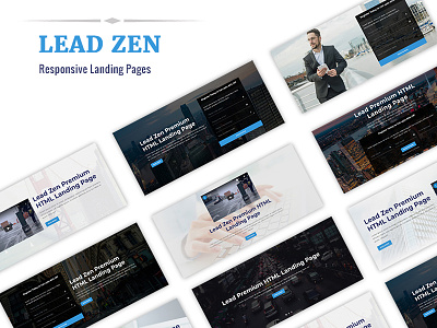 LEAD ZEN - HTML Landing Pages bootstrap 4 business campaign corporate freelance home page html landing page mailchimp marketing one page premium design webdesign website