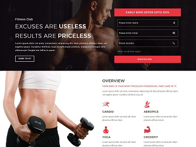 Fitness - Responsive HTML Template