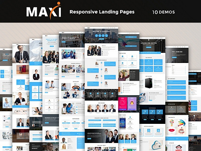 Maxi - Responsive HTML Template business corporate events freelance hosting html landing page lawfirm lead office startup webdesign
