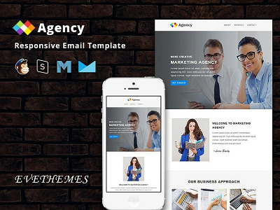 Agency - Responsive Email Template camp campaign email template events freelance mailchimp newsletter photography responsive training