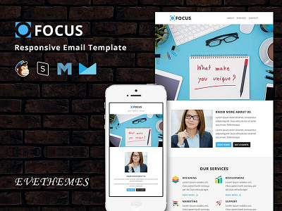 Focus - Responsive Email Template camp campaign email template events freelance mailchimp newsletter photography responsive training