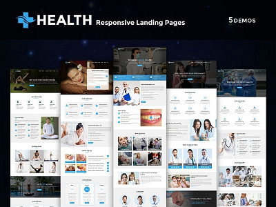 Health - Multipurpose Responsive HTML Landing Pages agency clinic dentist doctor fitness freelance health medical pregnancy spa webdesign webinar yoga