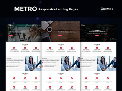 Metro - Multipurpose Responsive HTML Landing Pages