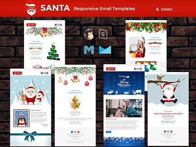 SANTA - Responsive Christmas Notification Templates