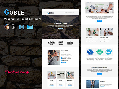 GOBLE - Responsive Email Template business campaign corporate email template freelance lead mailchimp marketing newsletter office responsive