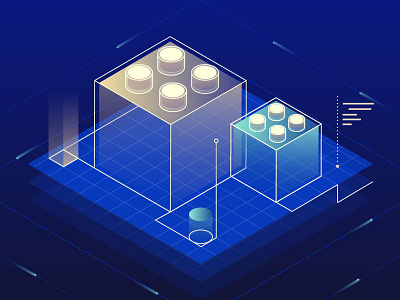 tech illustrator isometric