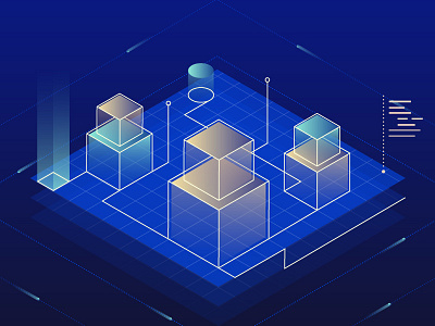 tech illustrator isometric