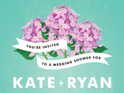 Lilac Wedding Shower Invite