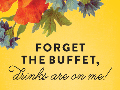Forget the buffet dribbble