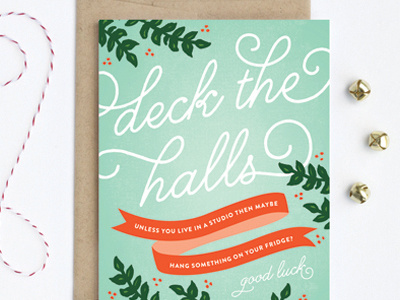 Deck The Halls card christmas deck the halls detroit card co funny greeting card holiday holly