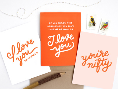 Detroit Card Co. Valentines detroit card co greeting card hand lettering lettering valentine