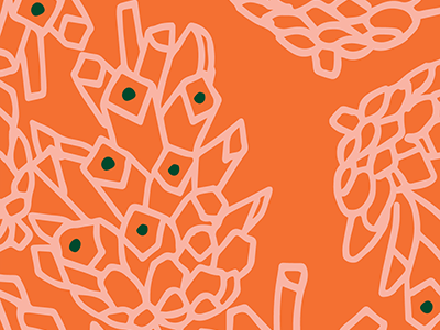 Pine Cones pattern christmas holiday pine cone drawing illustration genna cowsert