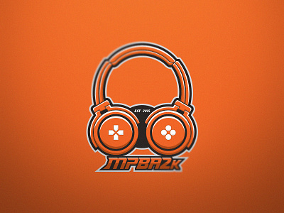 MPBA2k controller logo headphone controller headphone logo mpba2k logo orange logo