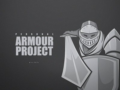 Armour Project - 2 armor armour armour project esport logo knight logo knight mascot logo project mascot logo personal project